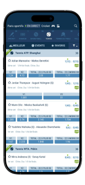Paris sportifs chez 1xBet