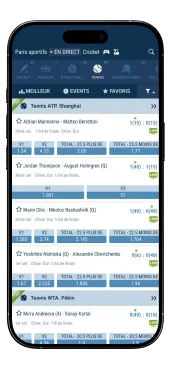 Paris sportifs chez 1xBet