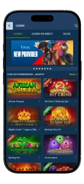 Application casino 1xBet